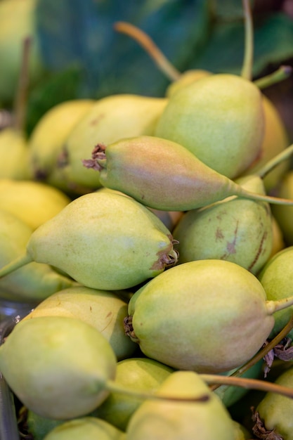 Priorità bassa dell'alimento della pera del primo piano