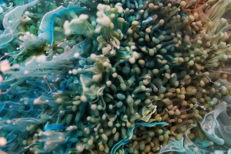 Foto priorità bassa dell&#39;estratto di arte di piatto di petri dell&#39;epossiresina