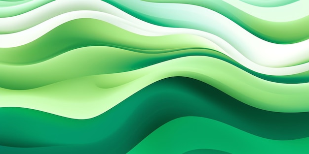 Priorità bassa dell'onda verde con uno sfondo verde