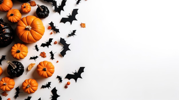 Priorità bassa della decorazione della bandiera di Halloween e del ringraziamento