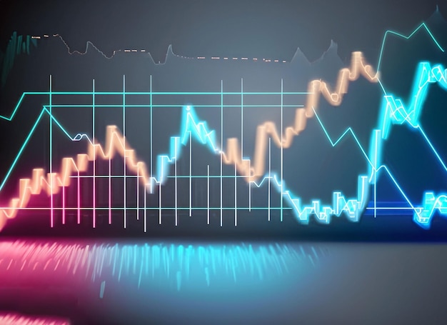 Priorità bassa della luce al neon della rete di tecnologia informatica