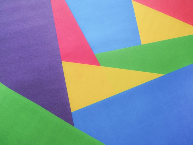 Priorità bassa di carta colorata astratta a forma di triangoli
