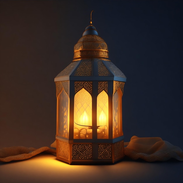 Priorità bassa di celebrazione Ramadan Kareem lanterna islamica