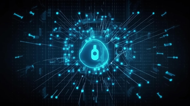 Priorità bassa di concetto di sicurezza informatica di tecnologia