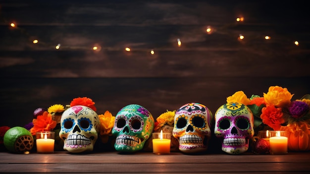 Priorità bassa di festa dia de muertos