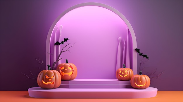 Priorità bassa di Halloween 3d generata ai