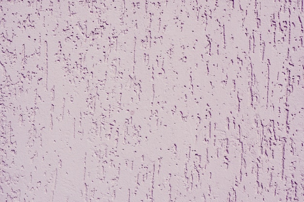 Priorità bassa e struttura astratte di una parete intonacata lilla con struttura dello scarabeo di corteccia.