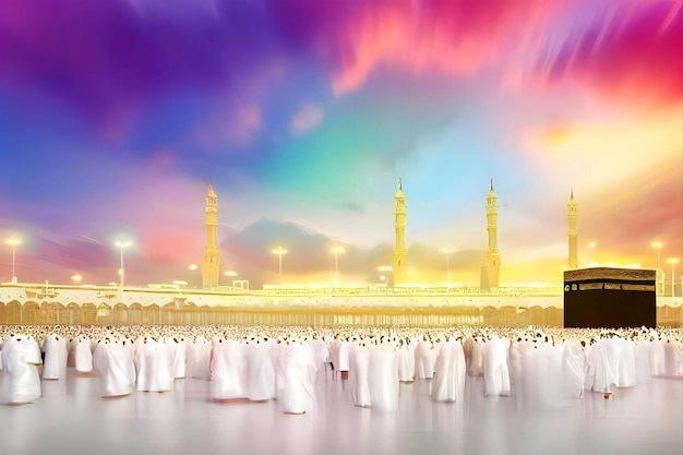 Priorità bassa musulmana islamica di Eid Al Adha con lo spazio della copia