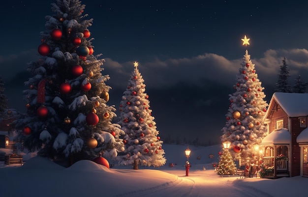 Priorità bassa tradizionale di orario invernale della famiglia di celebrazione di festa di Natale Capodanno