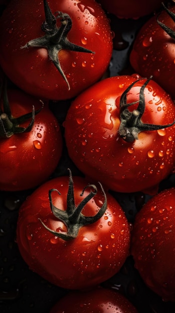 Priorità Bassa Verticale Di Verdura Del Pomodoro Organico Fresco