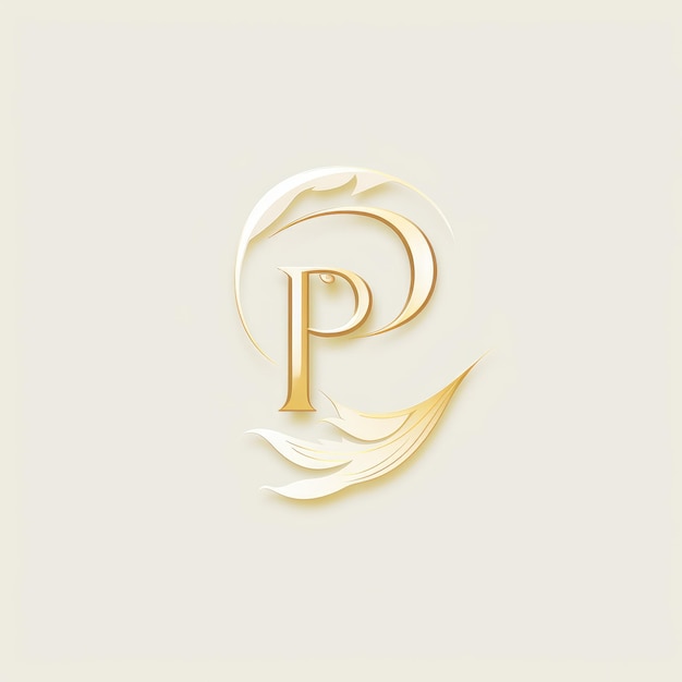 Pristine Fusion Un logo di sigillo di cera vintage con le lettere P e F su uno sfondo bianco