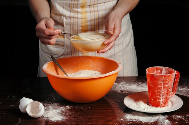 Processo di cottura della pasta da vicino