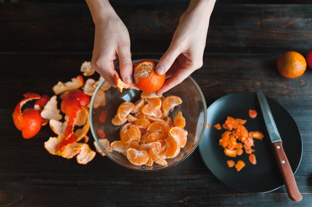 processo di marmellata di mandarini