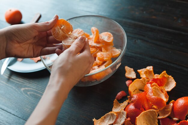 processo di marmellata di mandarini