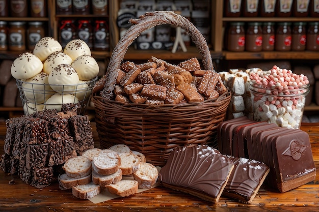 prodotto di panetteria fresco con cesto fotografia alimentare pubblicitaria professionale