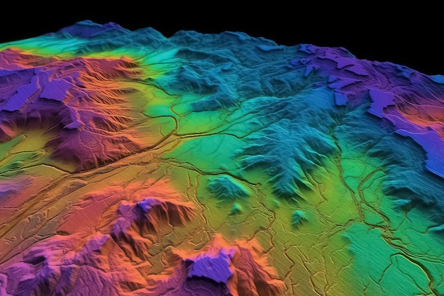 Prodotto GIS realizzato dopo l'elaborazione di immagini aeree riprese da un drone AI