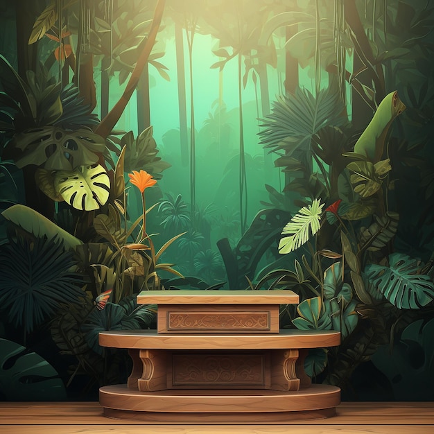 Prodotto Podium Wood Jungle Theme