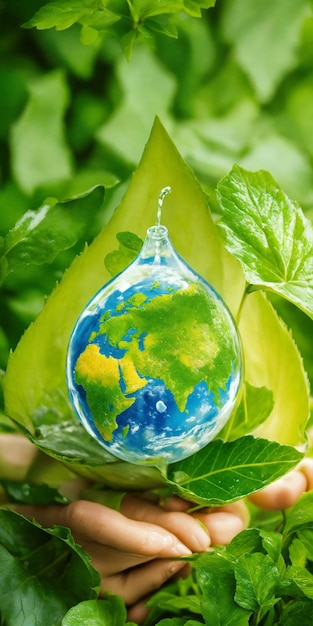 Produrre un'immagine di ecotips impronta di carbonio risparmiare acqua o adottare abitudini eco-friendly ensu