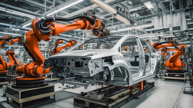 produzione automobilistica robot modernità futuro