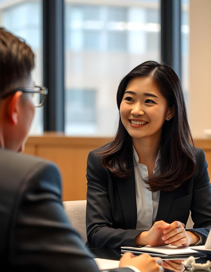 Professional Businesswoman in a Collaborative Meeting