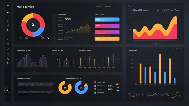 Professional Slide with Market Segmentation Chart Optimized for Digital Presentation