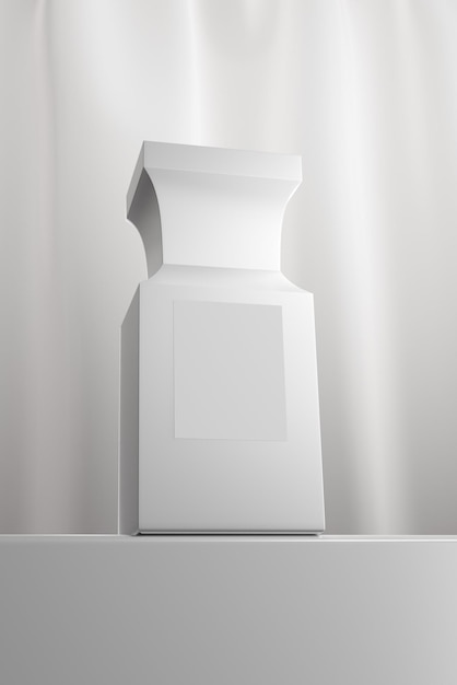 Profumo di lusso su uno sfondo chiaro rendering 3D
