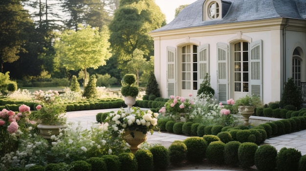 Progettazione classica del giardino francese