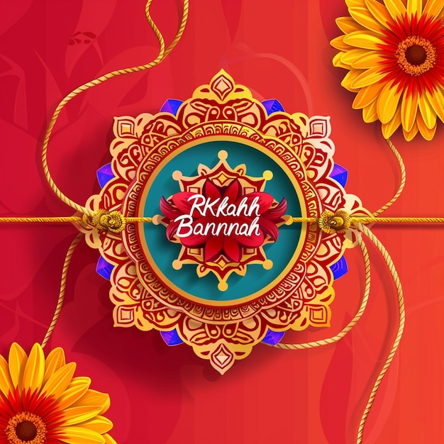 Progettazione creativa dello sfondo del festival di Rakhi