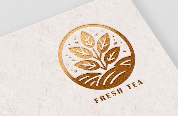 Progettazione del logo del tè fresco