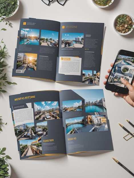 Progettazione del modello di brochure di Instagram