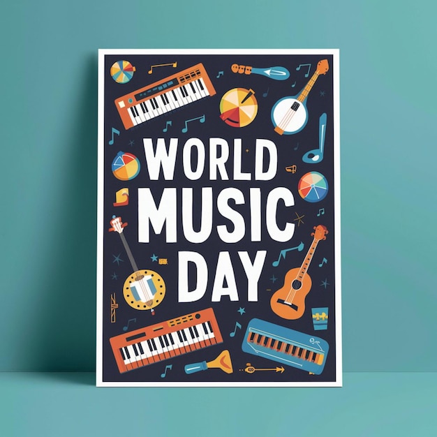 Progettazione del poster della Giornata Mondiale della Musica