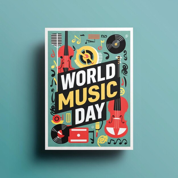 Progettazione del poster della Giornata Mondiale della Musica