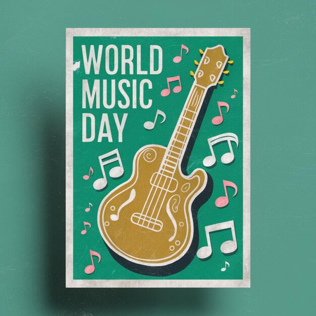 Progettazione del poster della Giornata Mondiale della Musica