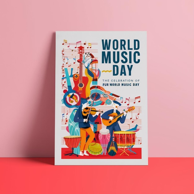 Progettazione del poster della Giornata Mondiale della Musica