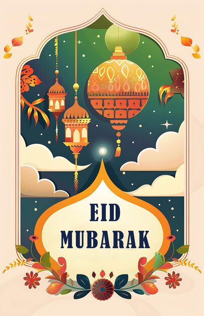 Progettazione del poster di EID MUBARAK