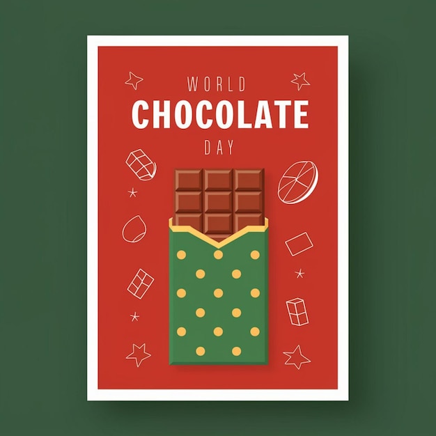 Progettazione del poster per la celebrazione della Giornata Mondiale del Cioccolato