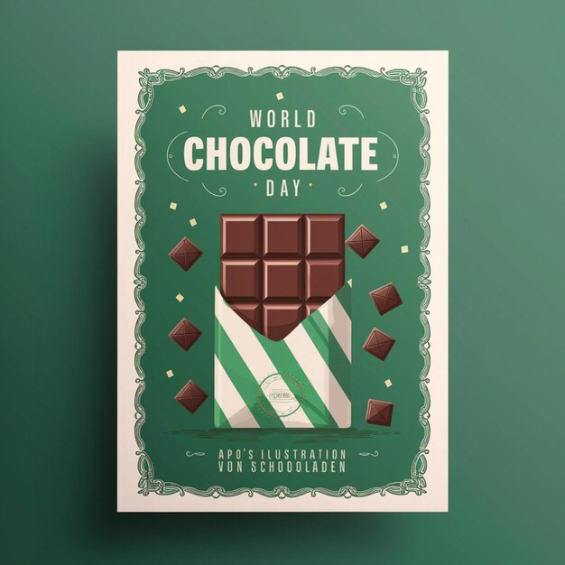 Progettazione del poster per la celebrazione della Giornata Mondiale del Cioccolato