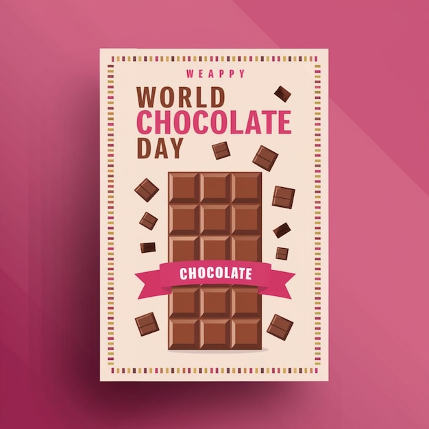 Progettazione del poster per la celebrazione della Giornata Mondiale del Cioccolato