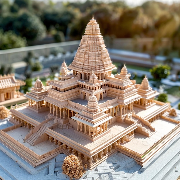 Progettazione del tempio di Ram Mandir ad Ayodhya