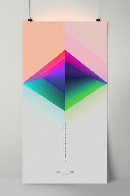 Progettazione dell'illustrazione del fondo della carta da parati di colore di pendenza della creazione di arte moderna di stile minimalista