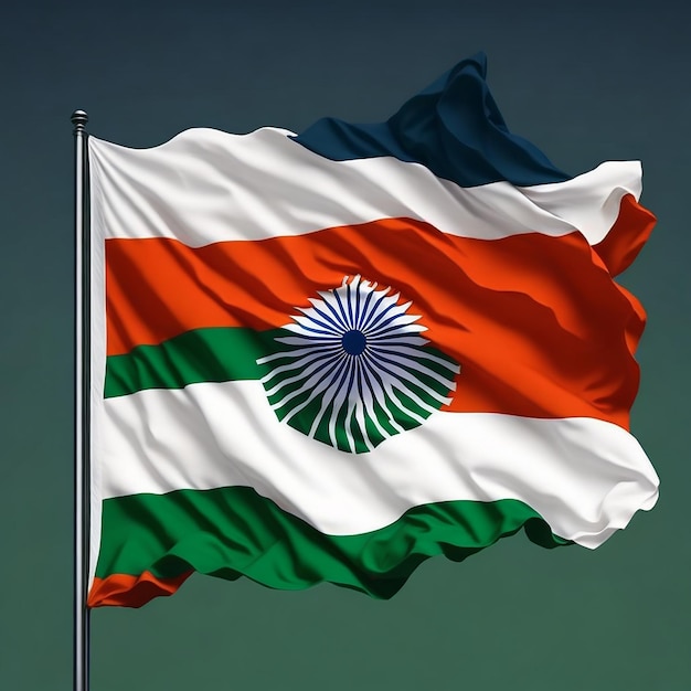 Progettazione dell'immagine Ai della bandiera indiana