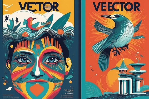 Progettazione della copertina della rivista Vector