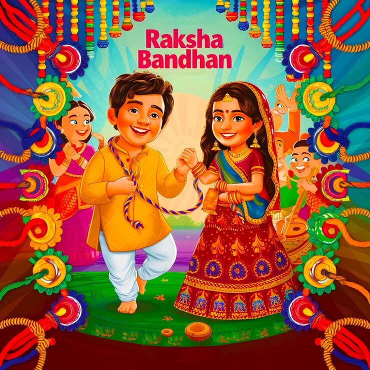 Progettazione dello sfondo del festival di Rakhi