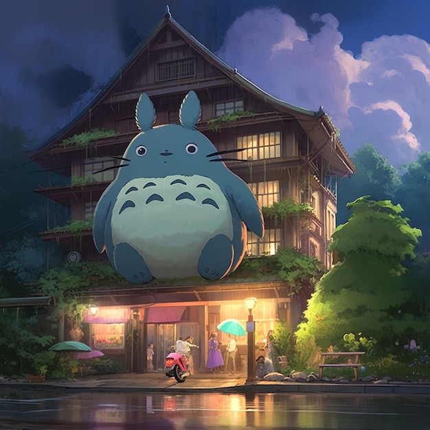 Progettazione dello sfondo dello Studio Ghibli