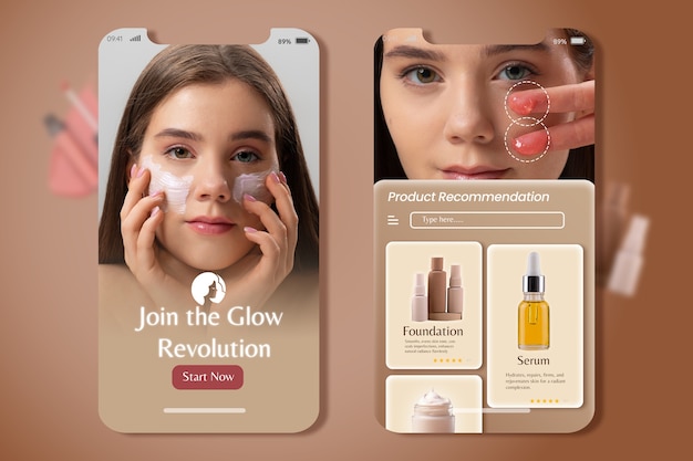 Progettazione di app di interazione per la bellezza phygital