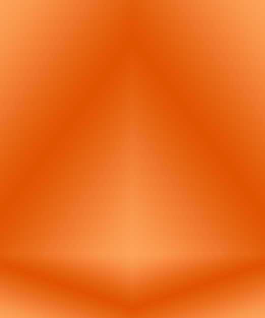 Progettazione di layout di sfondo arancione liscio astratto, studio, stanza, modello web, relazione aziendale con colore sfumato del cerchio liscio