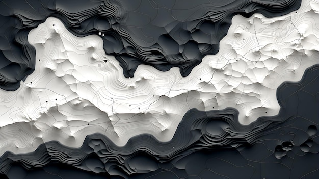 Progettazione di mappe di contorno topografiche vettoriali gratuite