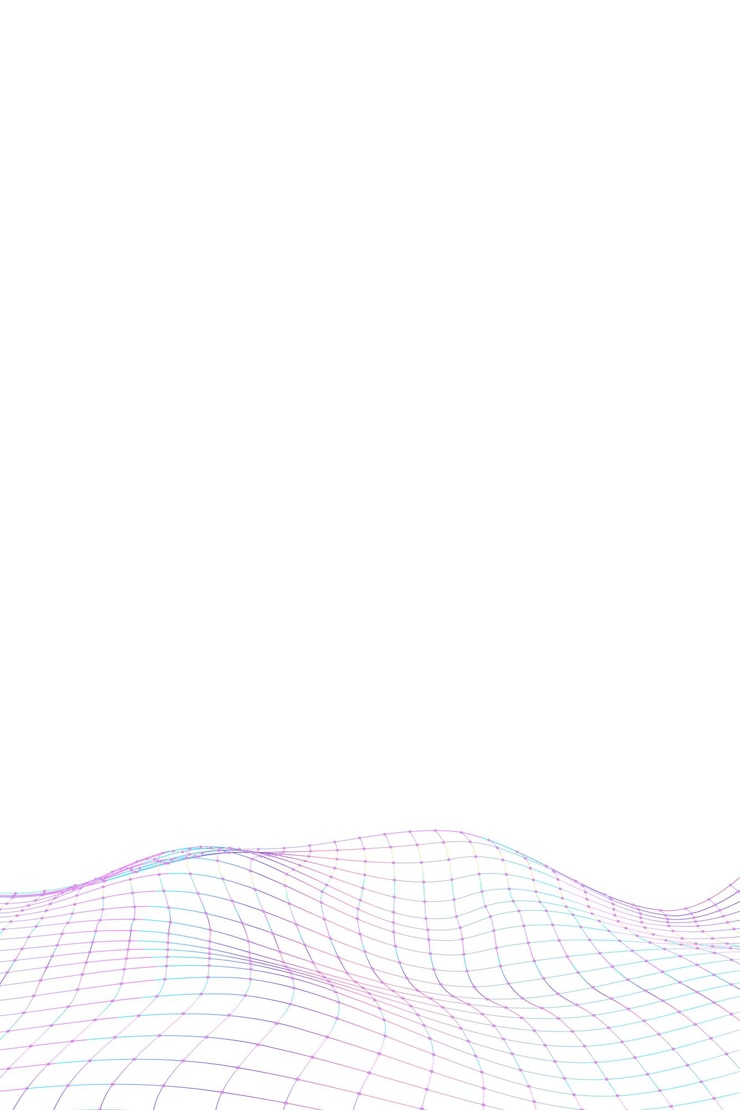 Foto progettazione di modelli png a onde viola 3d