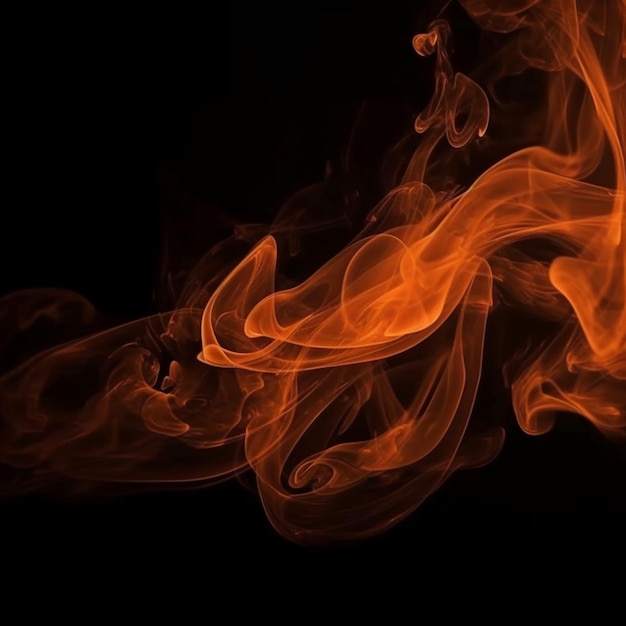 progettazione di sfondo astratta a vapore di fumo arancione