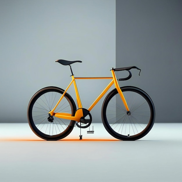 Progettazione futuristica del concetto di bicicletta moderna AI generativa